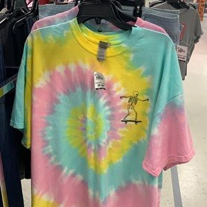 Rainbow Tie Dye Skating Shirt